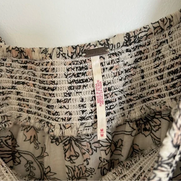 Free People Bonita Floral Midi Dress Sz M - Picture 5 of 6